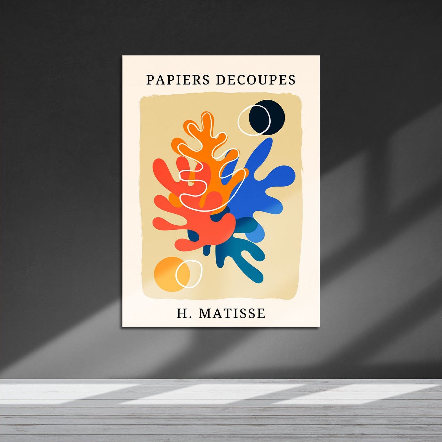 Wes Co Gallery Metal Poster Papiers Decoupes by Henri Matisse 16" x 24" Home Goods - Artist Edge to edge Metal Art Print