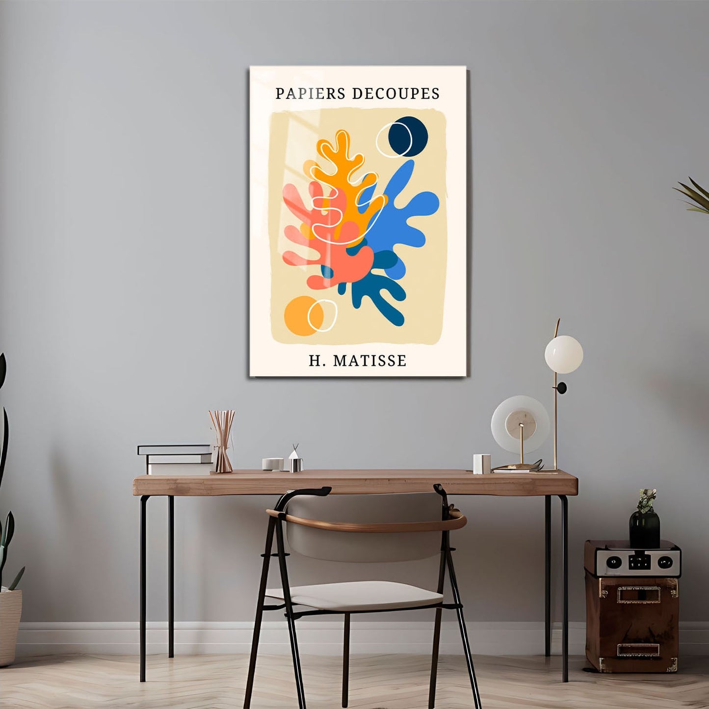 Wes Co Gallery Metal Poster Papiers Decoupes by Henri Matisse 24" x 36" Home Goods - Artist Edge to edge Metal Art Print