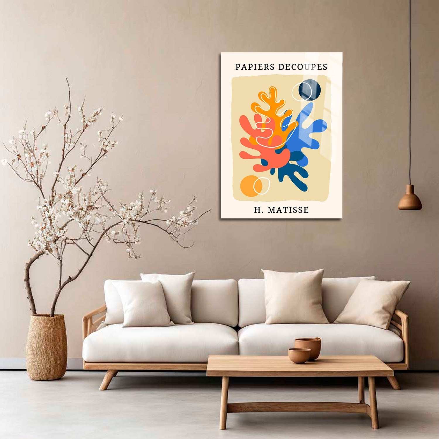 Wes Co Gallery Metal Poster Papiers Decoupes by Henri Matisse 5" x 7" Home Goods - Artist Edge to edge Metal Art Print