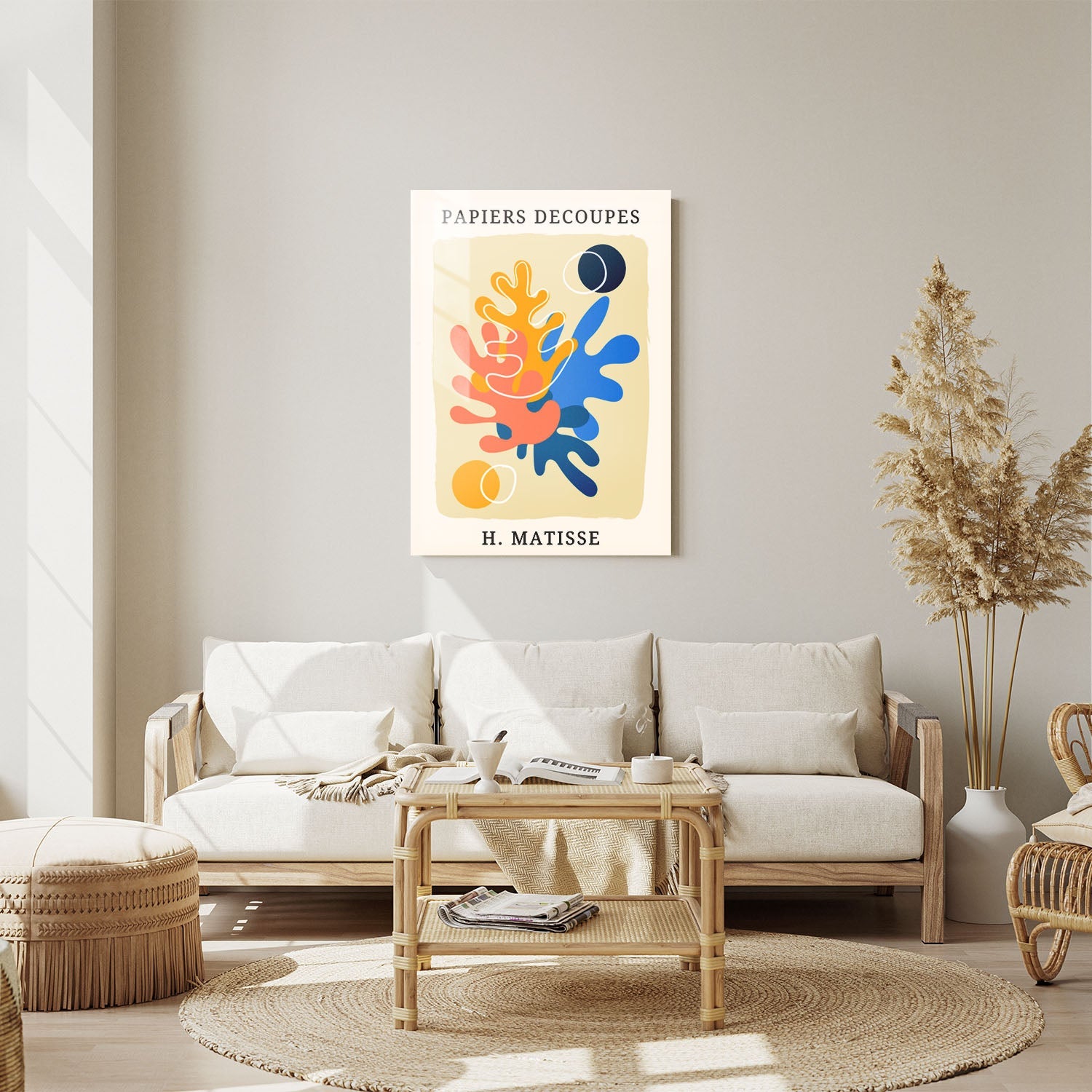 Wes Co Gallery Metal Poster Papiers Decoupes by Henri Matisse 11" x 14" Home Goods - Artist Edge to edge Metal Art Print