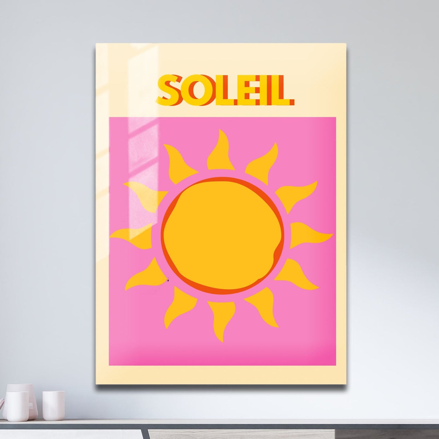 Wes Co Gallery Metal Poster Soleil 11" x 17" Home Goods - Illustrations Edge to edge Metal Art Print