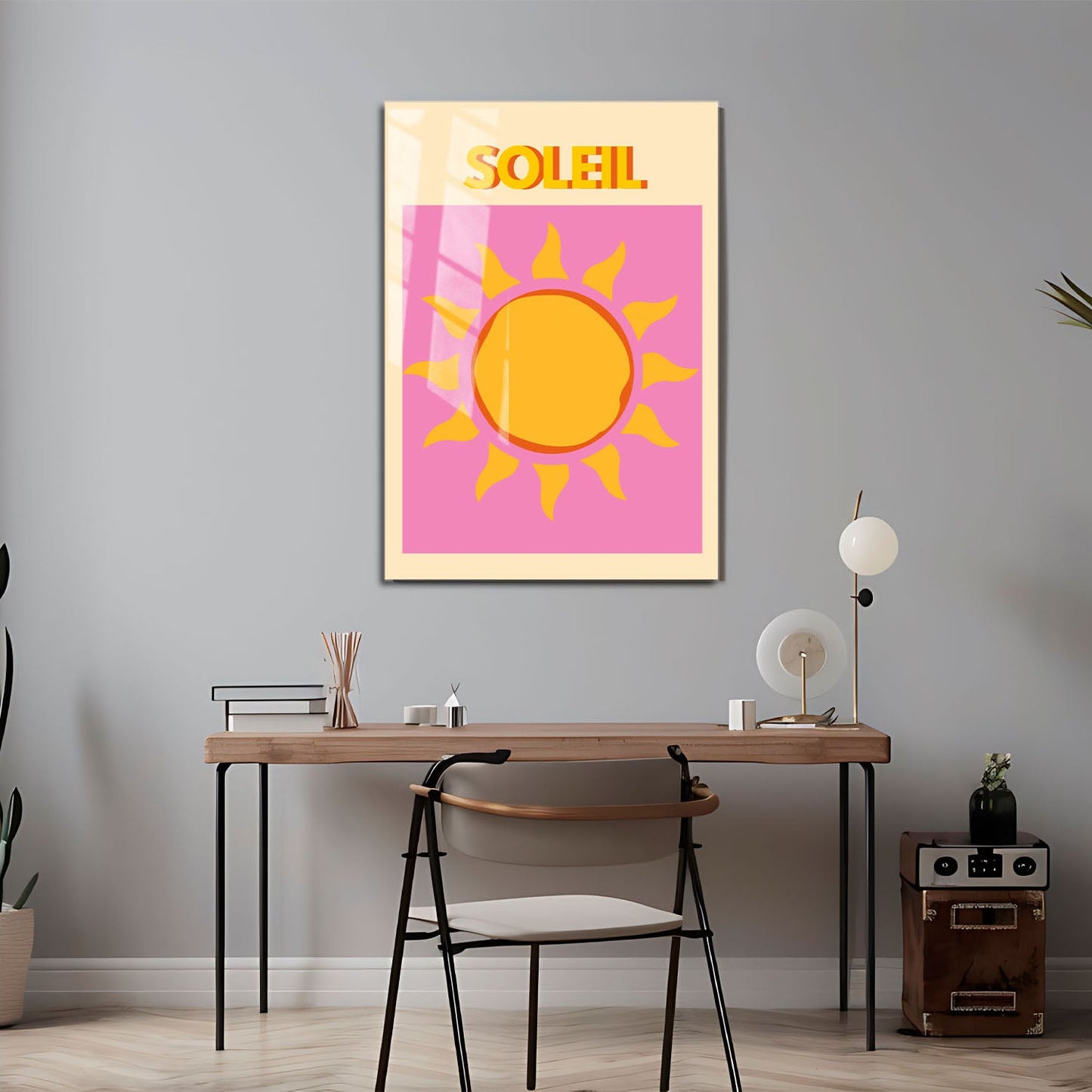 Wes Co Gallery Metal Poster Soleil 24" x 36" Home Goods - Illustrations Edge to edge Metal Art Print