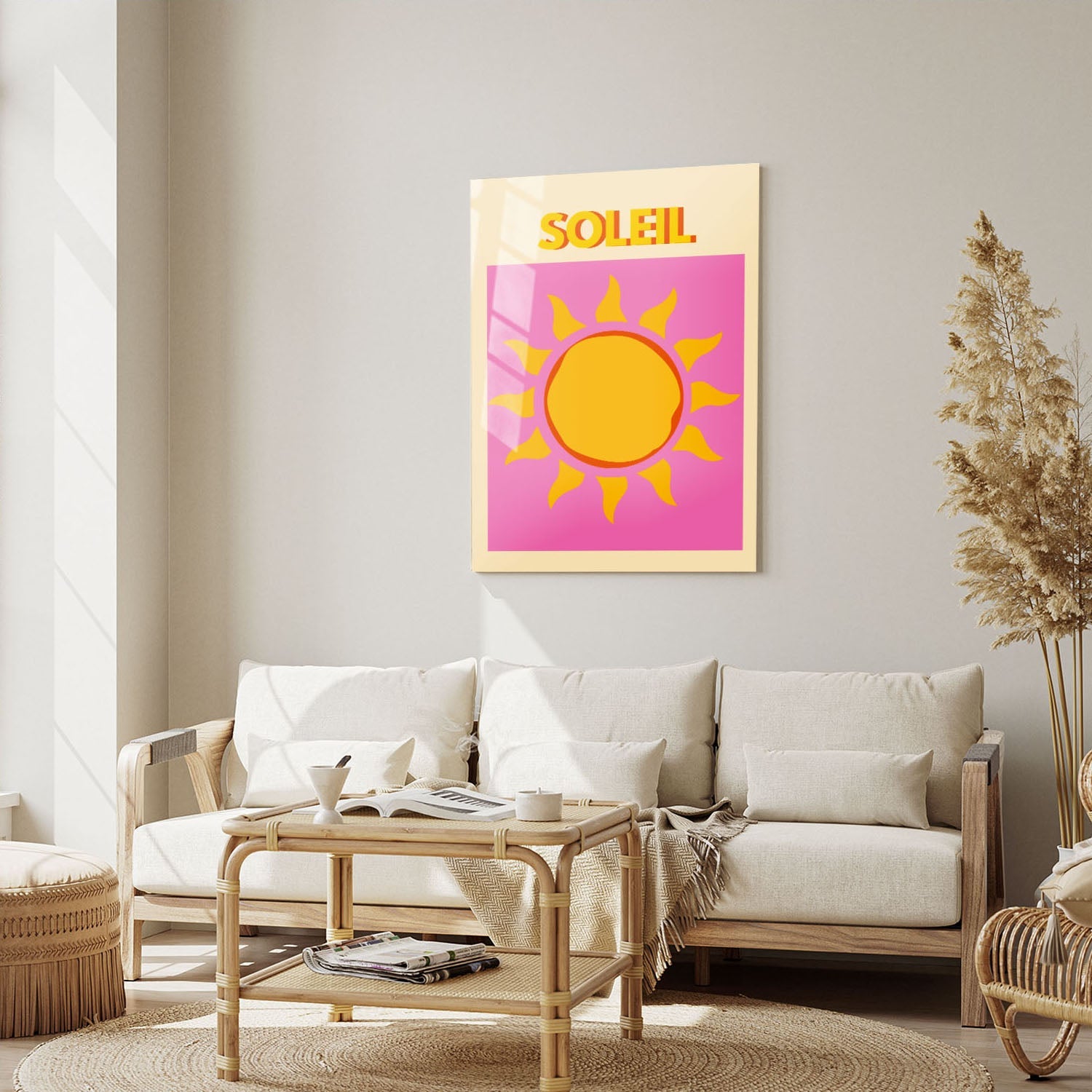 Wes Co Gallery Metal Poster Soleil 5" x 7" Home Goods - Illustrations Edge to edge Metal Art Print