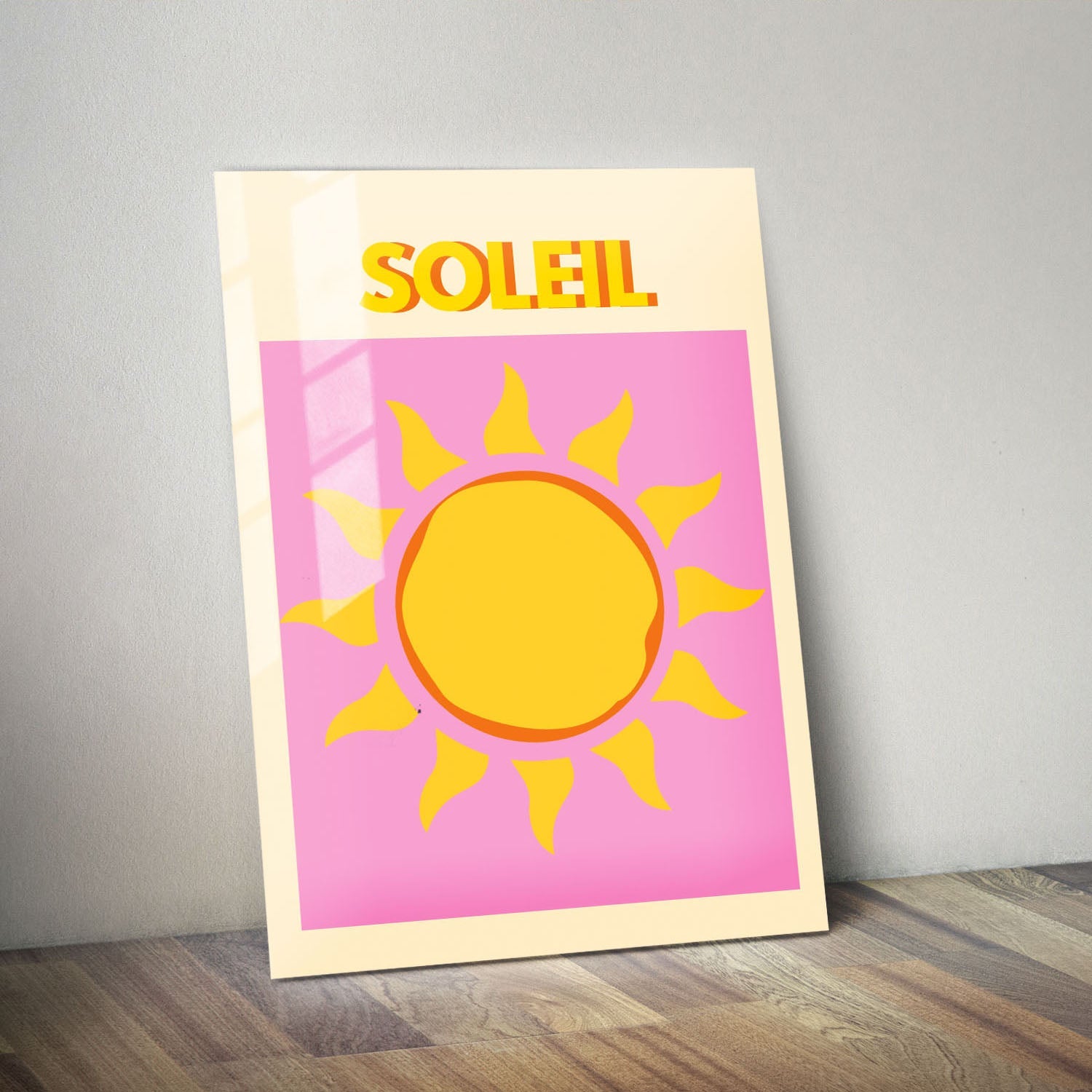 Wes Co Gallery Metal Poster Soleil 11" x 14" Home Goods - Illustrations Edge to edge Metal Art Print