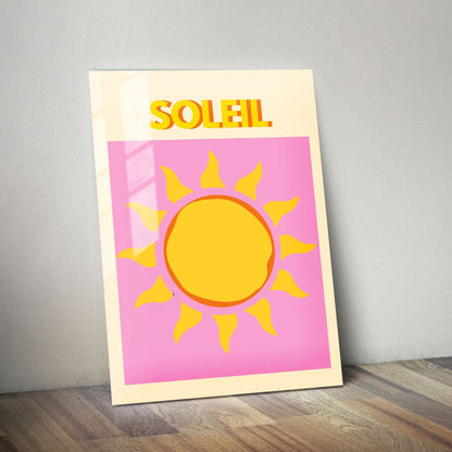 Wes Co Gallery Metal Poster Soleil 11" x 14" Home Goods - Illustrations Edge to edge Metal Art Print