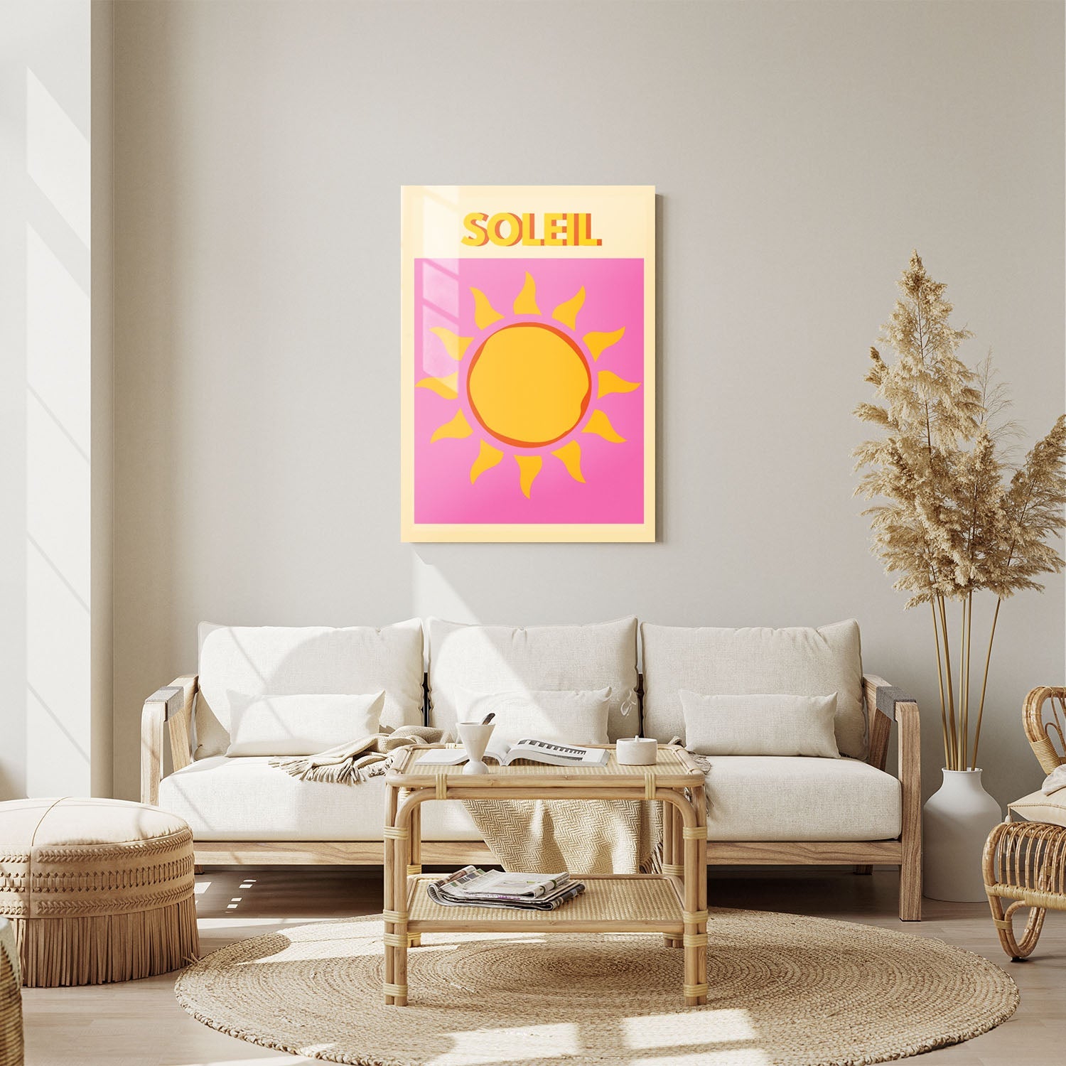 Wes Co Gallery Metal Poster Soleil 11" x 14" Home Goods - Illustrations Edge to edge Metal Art Print