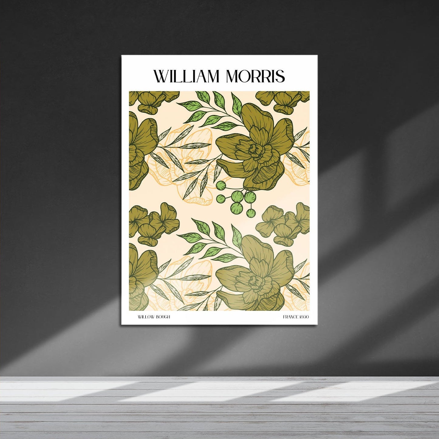 Wes Co Gallery Metal Poster Garden Dream by William Morris 16" x 24" Home Goods - Artist Edge to edge Metal Art Print