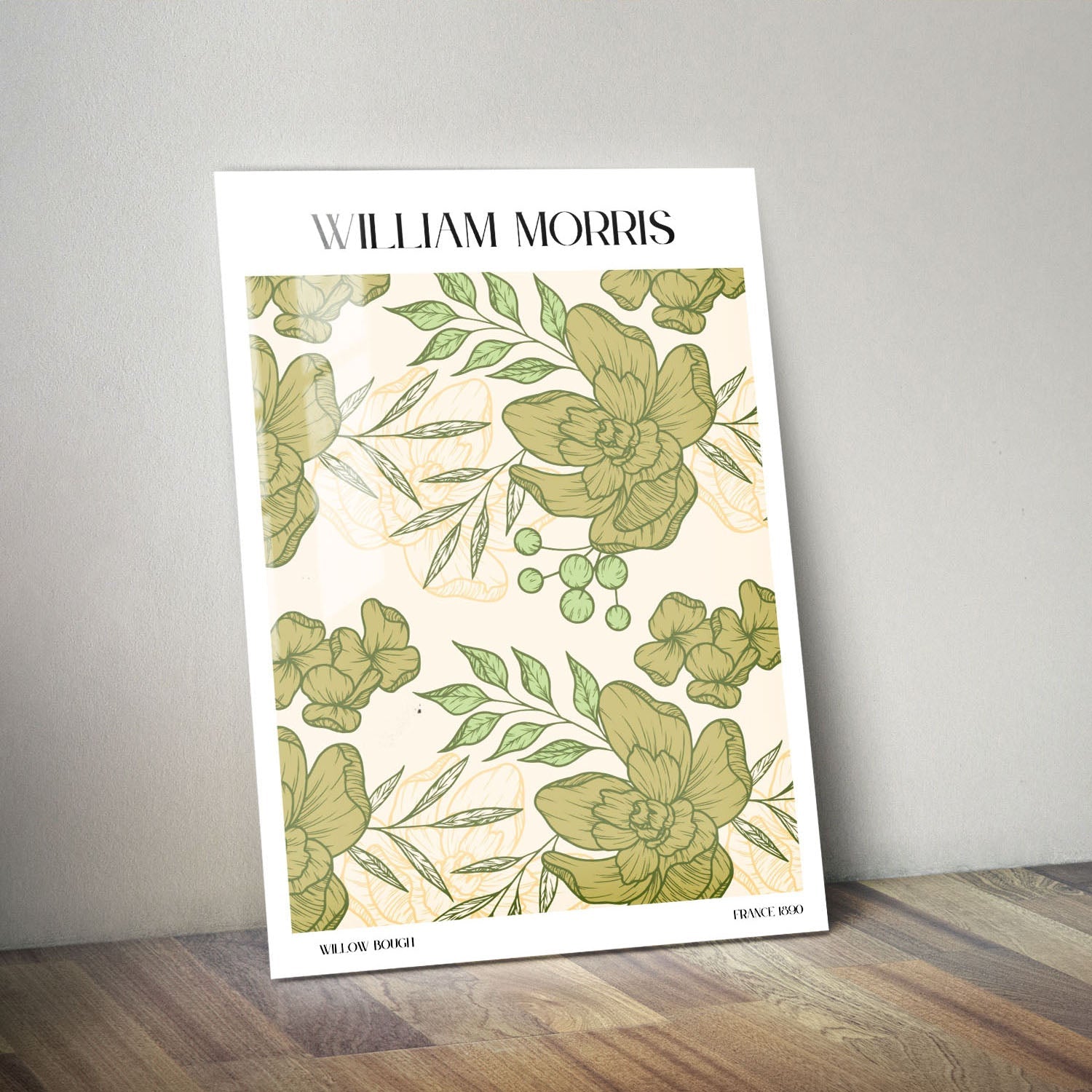 Wes Co Gallery Metal Poster Garden Dream by William Morris 11" x 14" Home Goods - Artist Edge to edge Metal Art Print