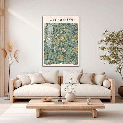 Wes Co Gallery Metal Poster Honey Suckle by William Morris 16" x 24" Home Goods - Artist Edge to edge Metal Art Print