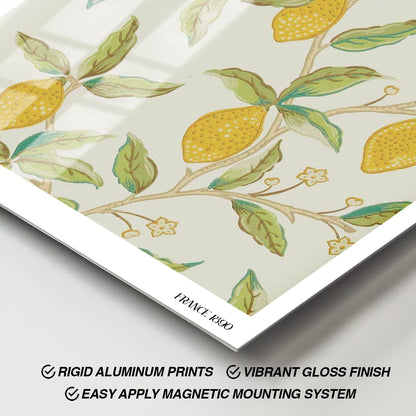 Wes Co Gallery Metal Poster Lemon Tree by William Morris 11" x 17" Home Goods - Artist Edge to edge Metal Art Print