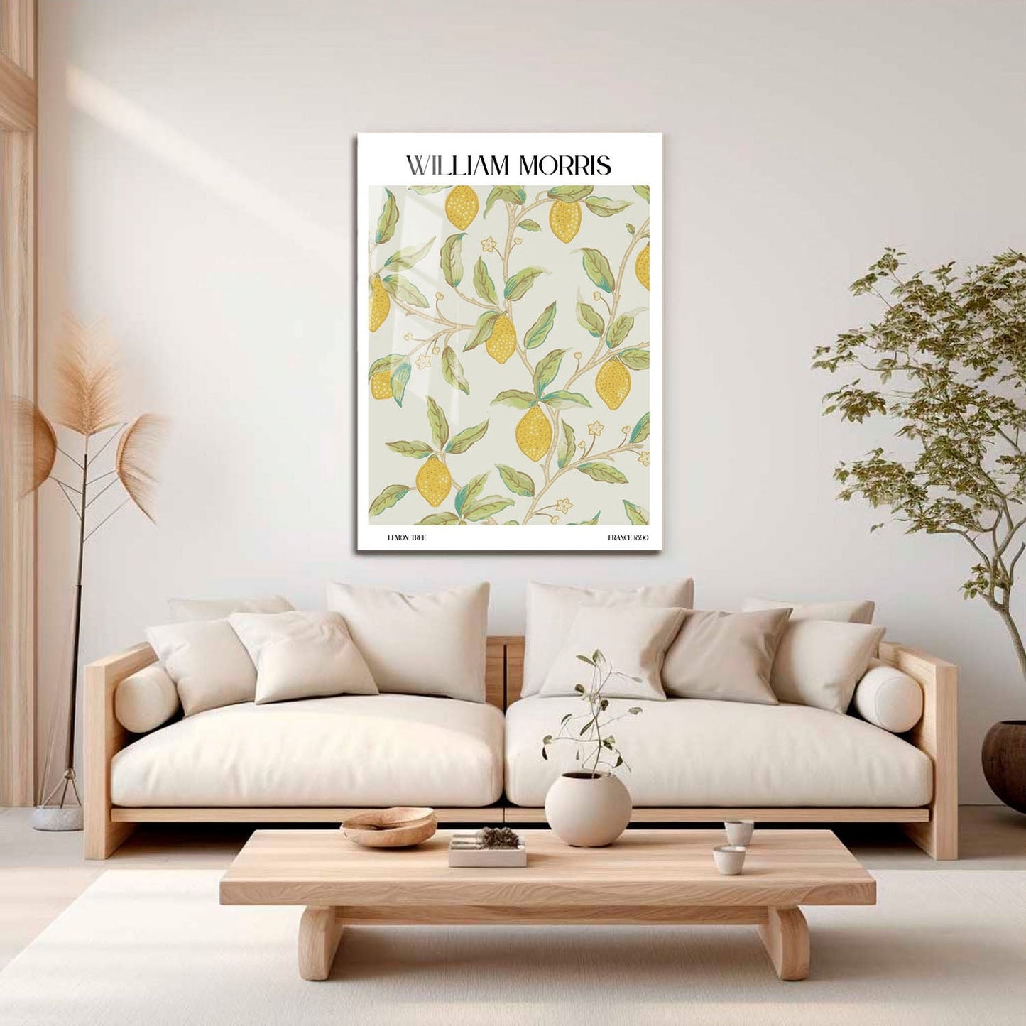 Wes Co Gallery Metal Poster Lemon Tree by William Morris 16" x 24" Home Goods - Artist Edge to edge Metal Art Print