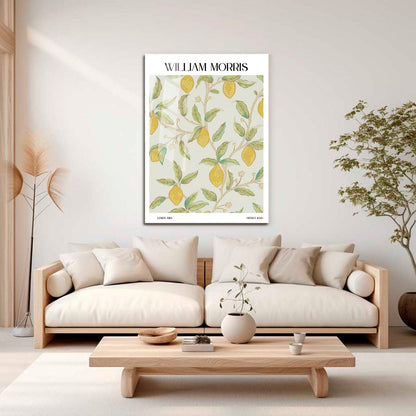 Wes Co Gallery Metal Poster Lemon Tree by William Morris 16" x 24" Home Goods - Artist Edge to edge Metal Art Print