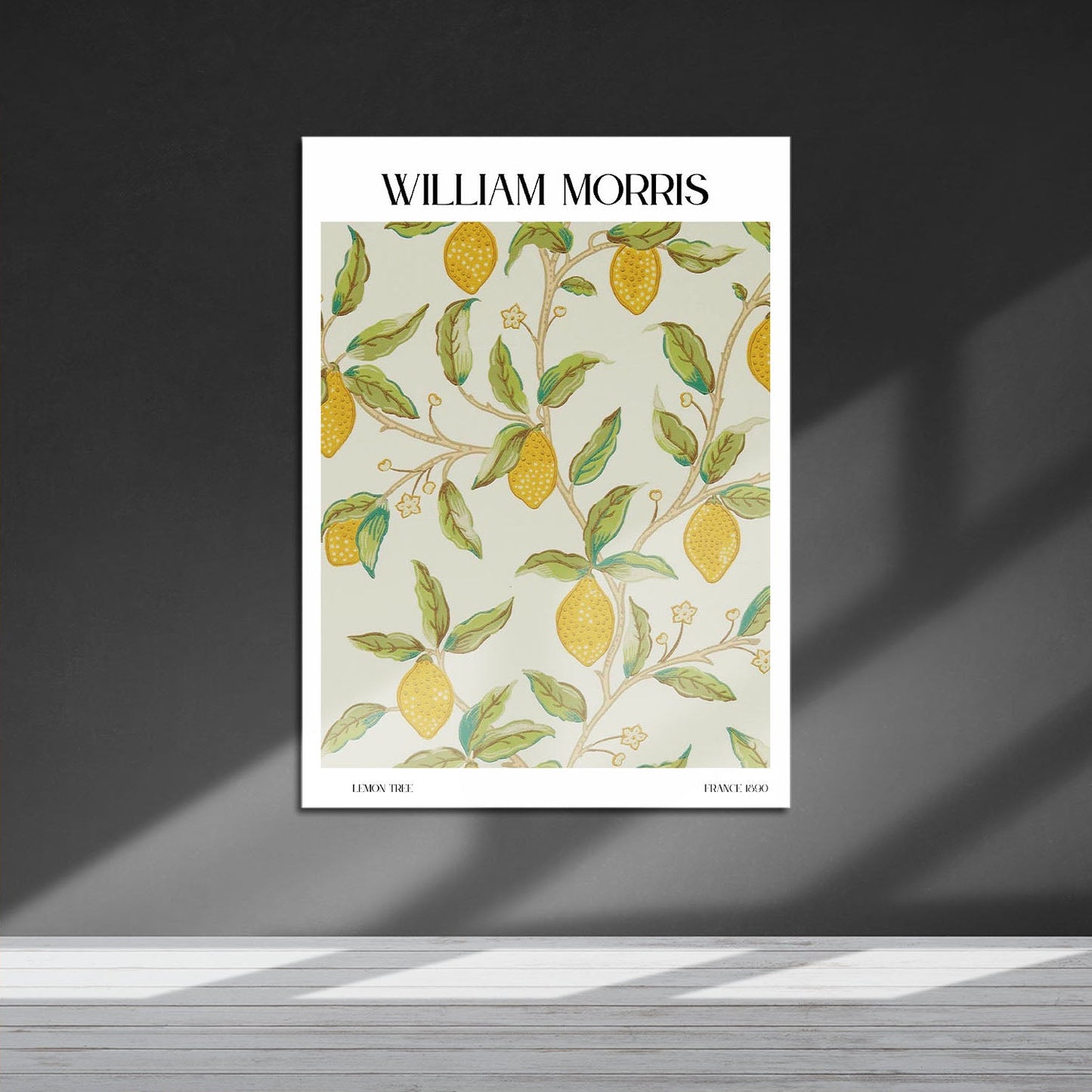 Wes Co Gallery Metal Poster Lemon Tree by William Morris 16" x 24" Home Goods - Artist Edge to edge Metal Art Print