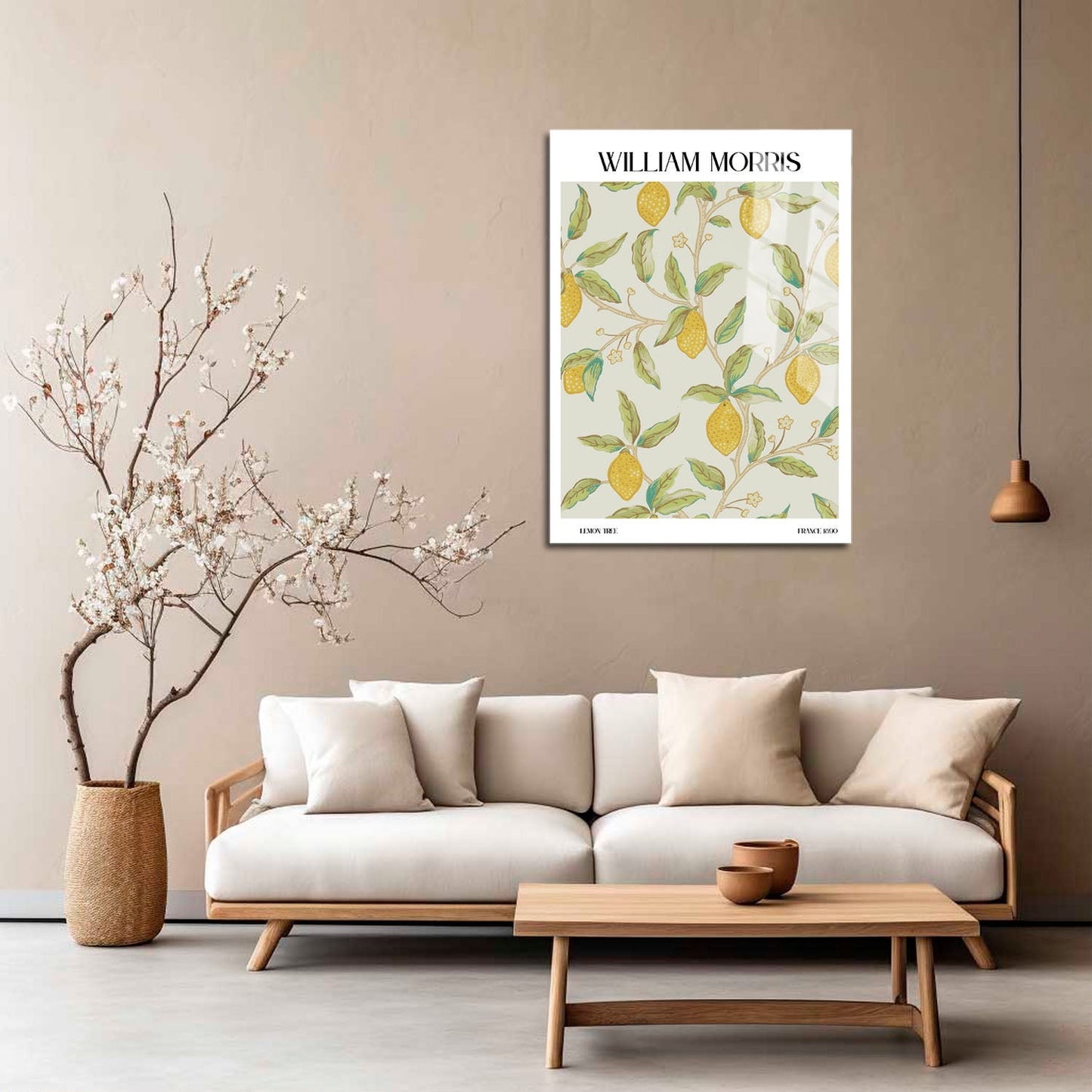 Wes Co Gallery Metal Poster Lemon Tree by William Morris 5" x 7" Home Goods - Artist Edge to edge Metal Art Print