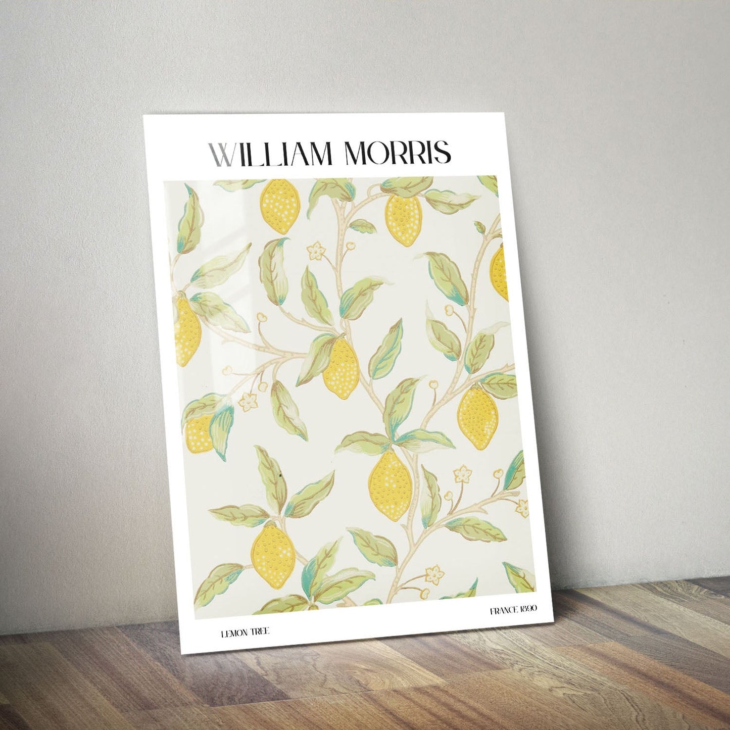 Wes Co Gallery Metal Poster Lemon Tree by William Morris 11" x 14" Home Goods - Artist Edge to edge Metal Art Print