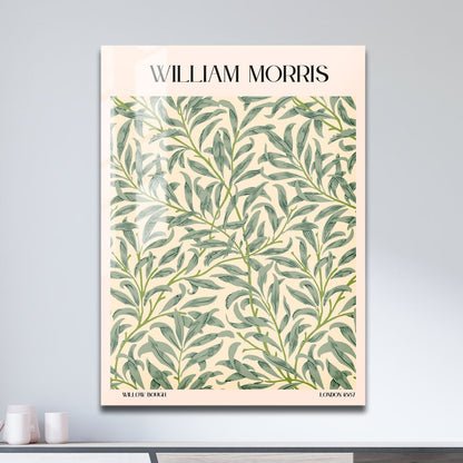 Wes Co Gallery Metal Poster Willow Bough by William Morris 11" x 17" Home Goods - Artist Edge to edge Metal Art Print