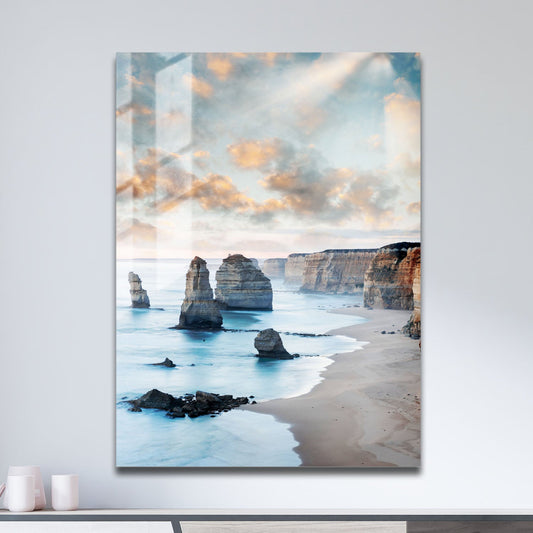 Wes Co Gallery Metal Poster 12 Apostles 11" x 17" Home Goods - Travels Border or edge to edge Metal Art Print