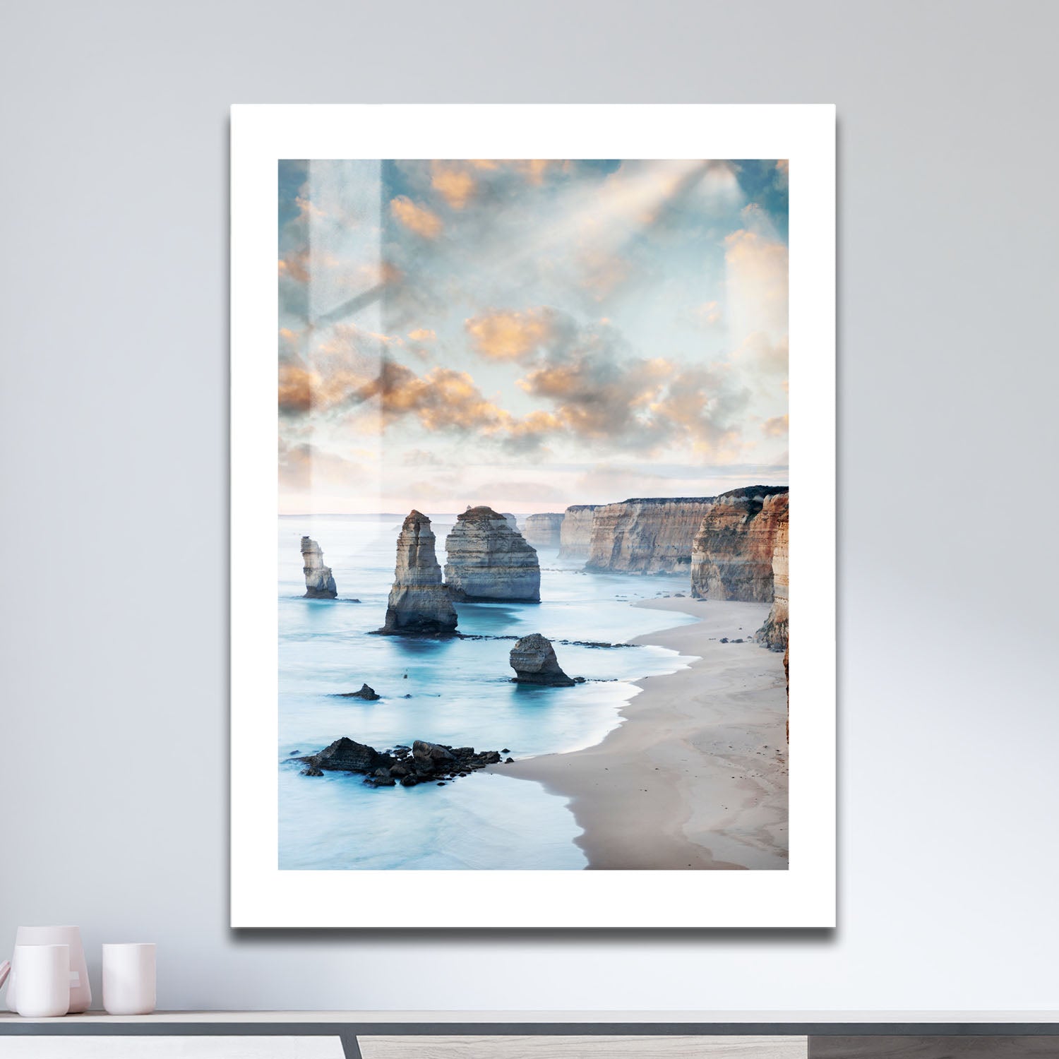 Wes Co Gallery Metal Poster 12 Apostles 16" x 24" Home Goods - Travels Border or edge to edge Metal Art Print