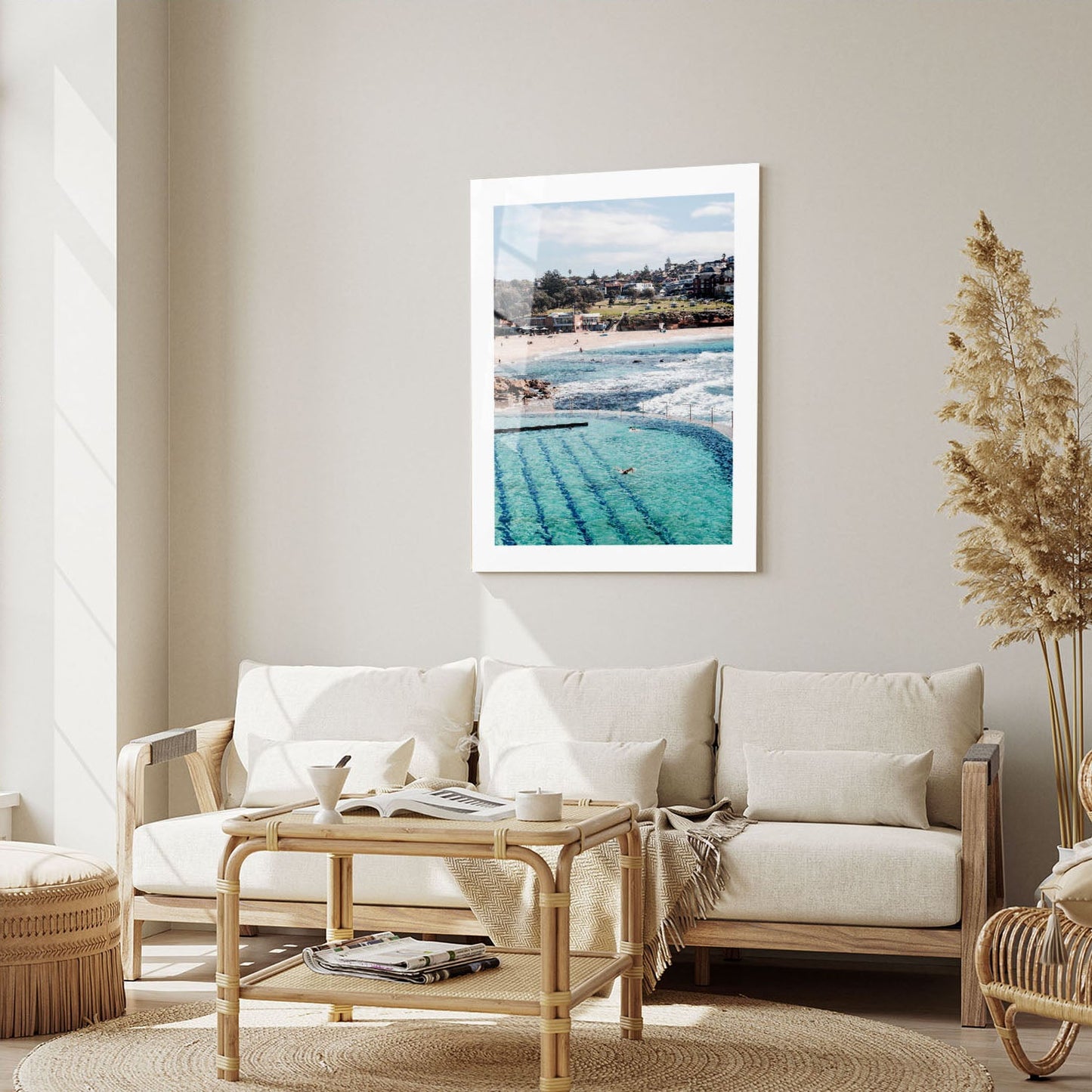 Wes Co Gallery Metal Poster Bronte Baths 16" x 24" Home Goods - Travels Border or edge to edge Metal Art Print