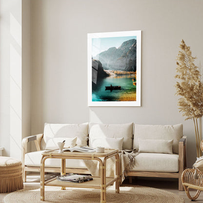 Wes Co Gallery Metal Poster Lake Como 16" x 24" Home Goods - Travels Border or edge to edge Metal Art Print