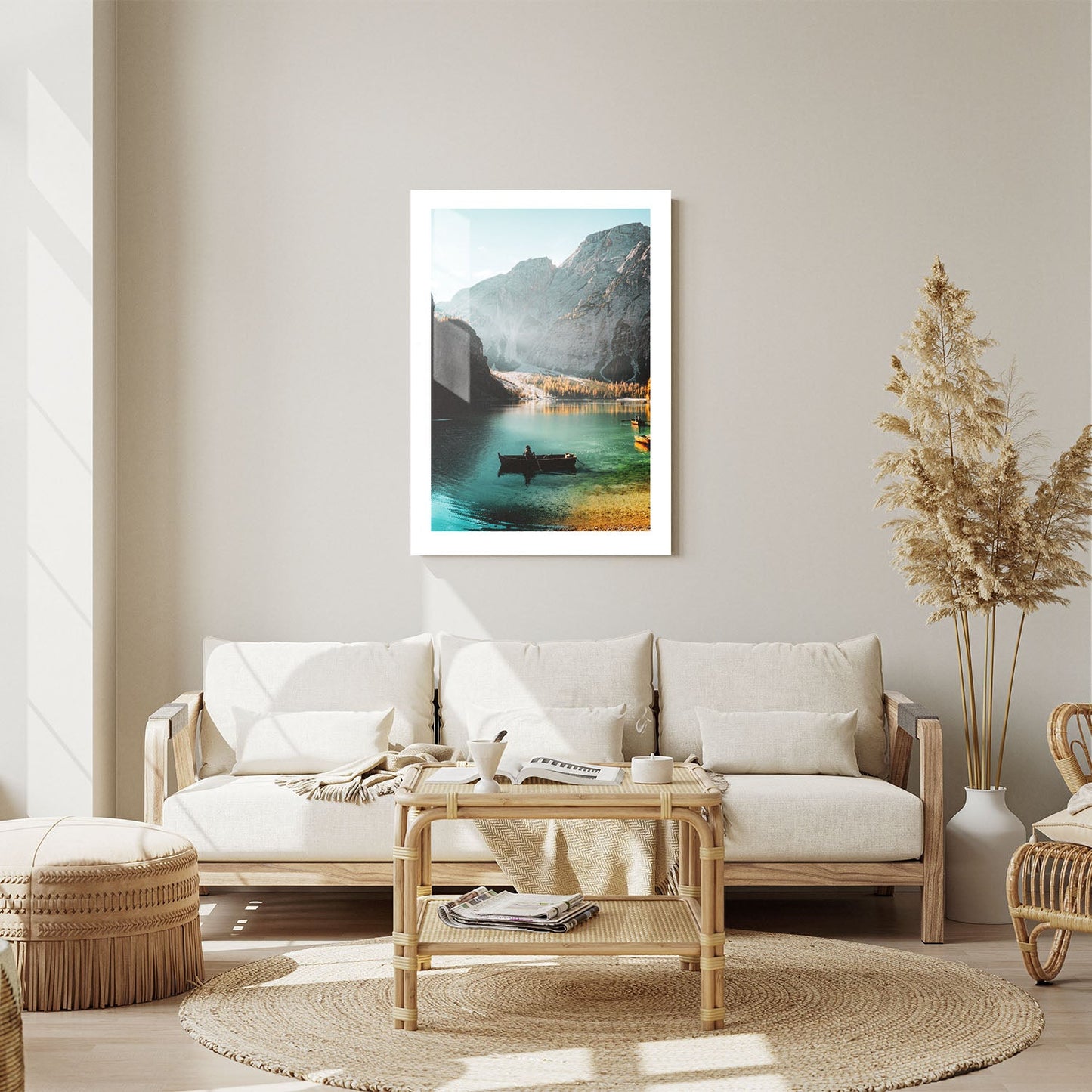 Wes Co Gallery Metal Poster Lake Como 24" x 36" Home Goods - Travels Border or edge to edge Metal Art Print