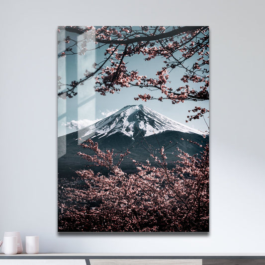 Wes Co Gallery Metal Poster Mt Fuji Afternoons 11" x 17" Home Goods - Travels Border or edge to edge Metal Art Print