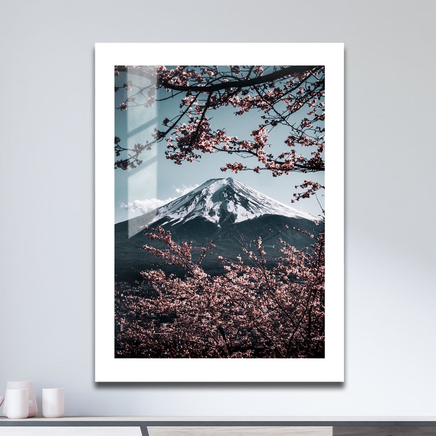 Wes Co Gallery Metal Poster Mt Fuji Afternoons 16" x 24" Home Goods - Travels Border or edge to edge Metal Art Print