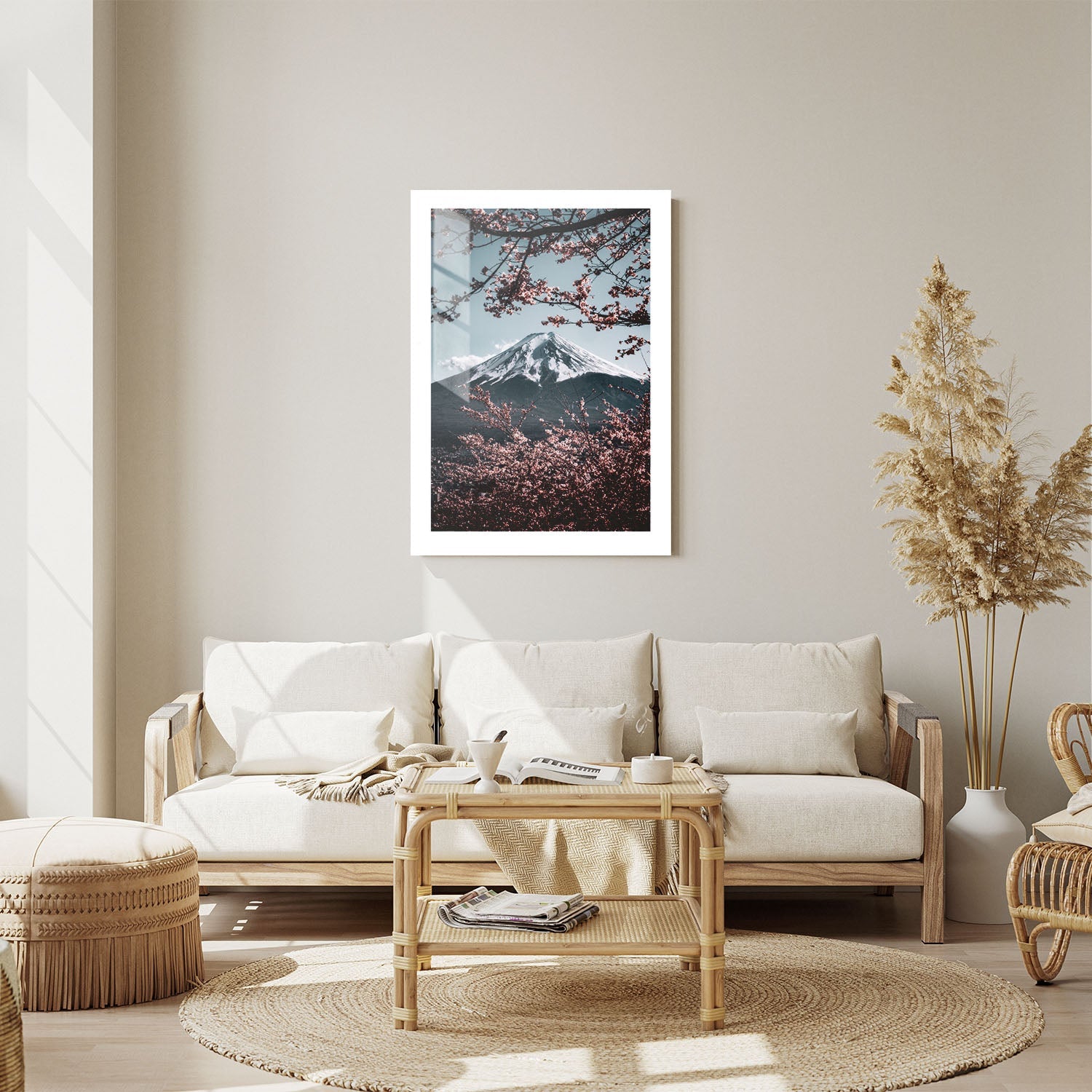 Wes Co Gallery Metal Poster Mt Fuji Afternoons 24" x 36" Home Goods - Travels Border or edge to edge Metal Art Print