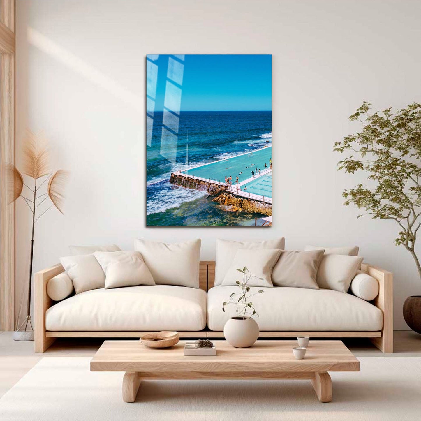 Wes Co Gallery Metal Poster Bondi Icebergs Pool 11" x 17" Home Goods - Travels Border or edge to edge Metal Art Print