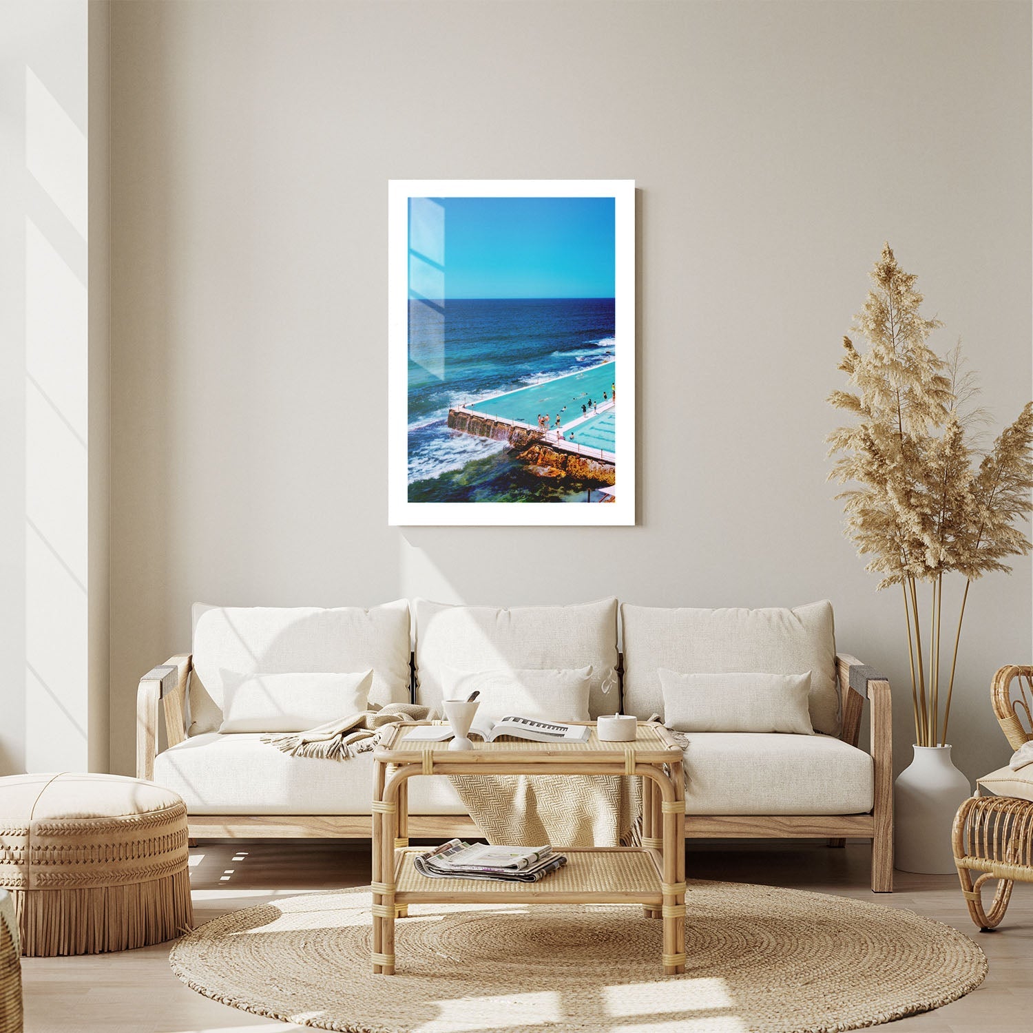 Wes Co Gallery Metal Poster Bondi Icebergs Pool 24" x 36" Home Goods - Travels Border or edge to edge Metal Art Print