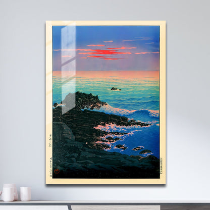 Wes Co Gallery Metal Poster Morning of Cape Inubo by Kawase Hasui 11" x 17" Home Goods - Artist Edge to edge Metal Art Print