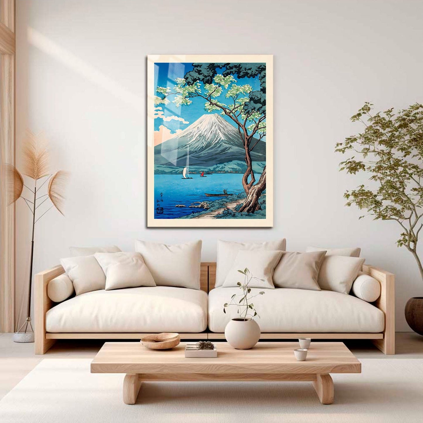 Wes Co Gallery Metal Poster Mount Fuji from Lake Yamanaka by Hiroaki Takahashi 16" x 24" Home Goods - Artist Edge to edge Metal Art Print