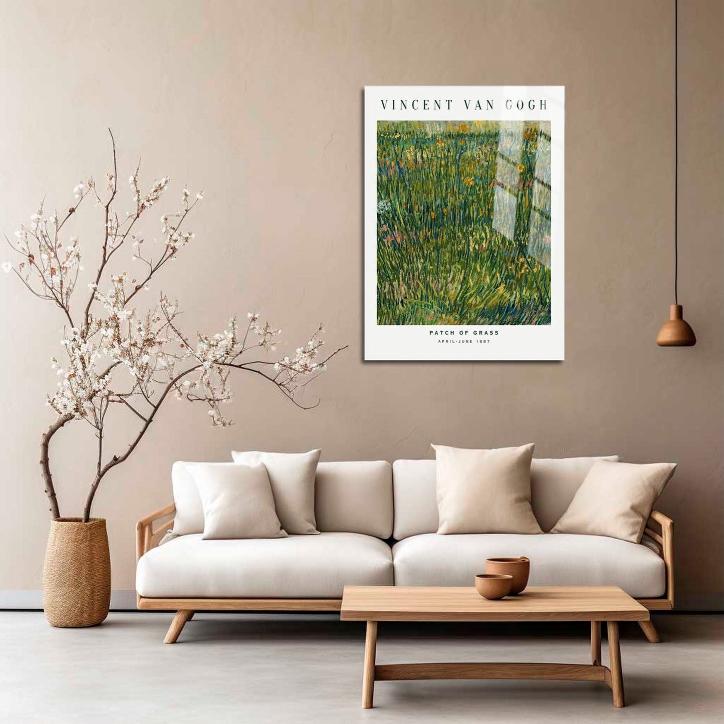 Wes Co Gallery Metal Poster Patch of Grass by Vincent Van Gogh 5" x 7" Home Goods - Artist Edge to edge Metal Art Print