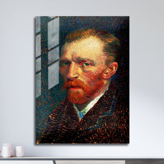 Wes Co Gallery Metal Poster Self Portrait by Vincent Van Gogh 11" x 17" Home Goods - Artist Edge to edge Metal Art Print