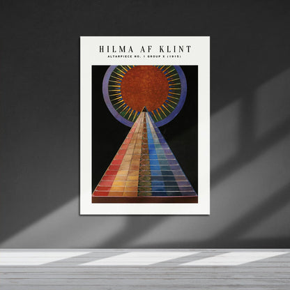 Wes Co Gallery Metal Poster Altarpiece No. 1 Group X by Hilma af Klint 16" x 24" Home Goods - Artist Edge to edge Metal Art Print