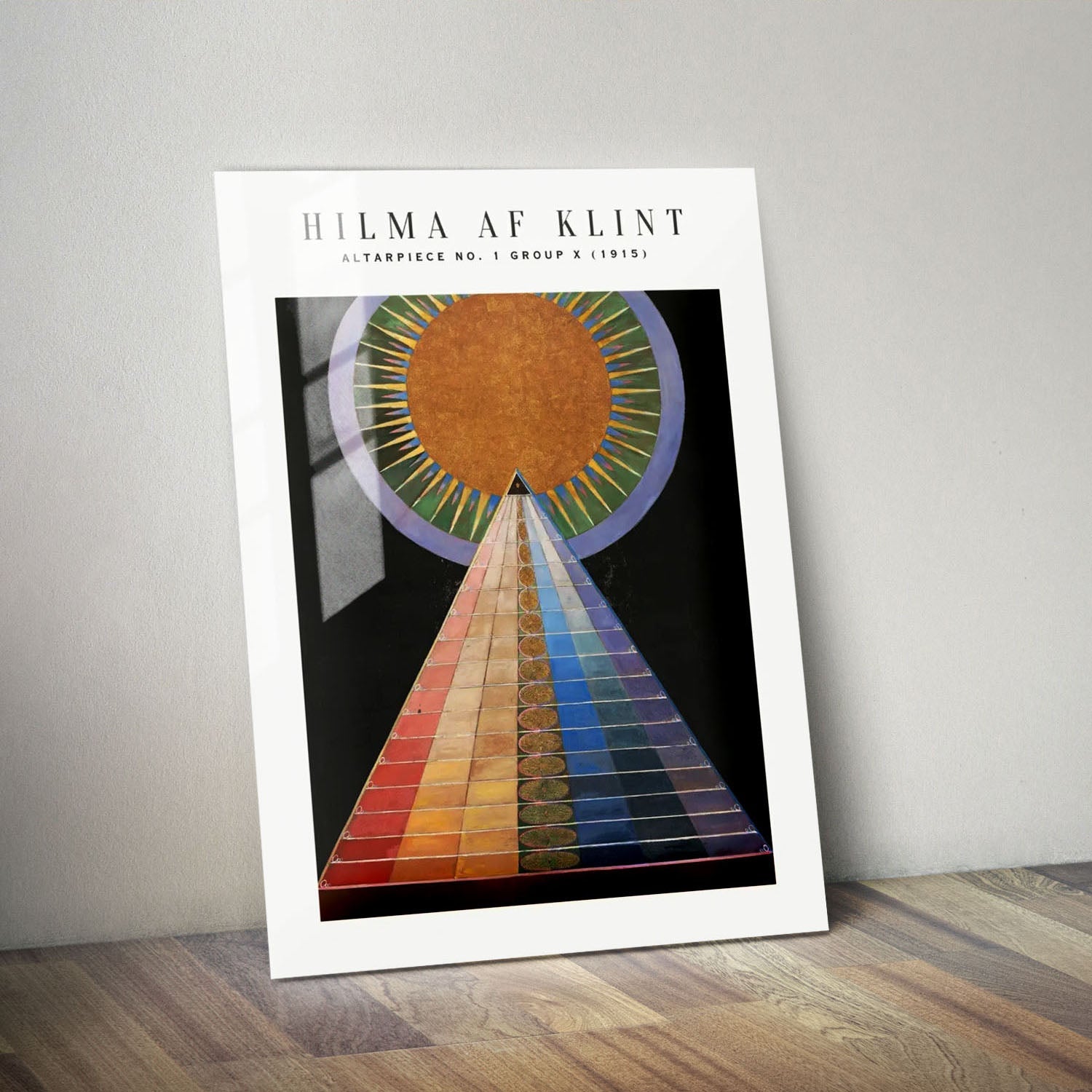 Wes Co Gallery Metal Poster Altarpiece No. 1 Group X by Hilma af Klint 11" x 14" Home Goods - Artist Edge to edge Metal Art Print