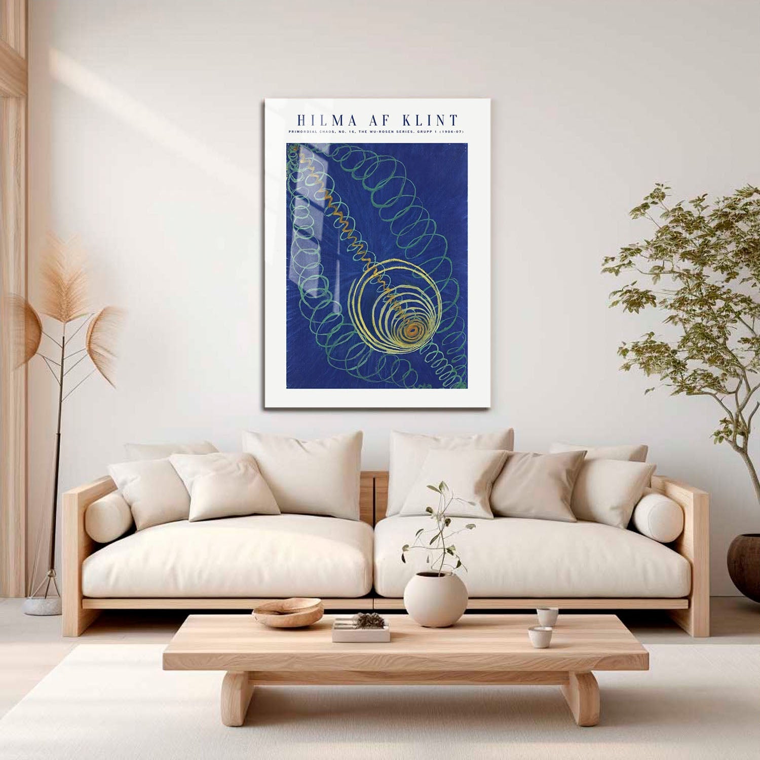 Wes Co Gallery Metal Poster Primordial Chaos No. 16 by Hilma af Klint 16" x 24" Home Goods - Artist Edge to edge Metal Art Print