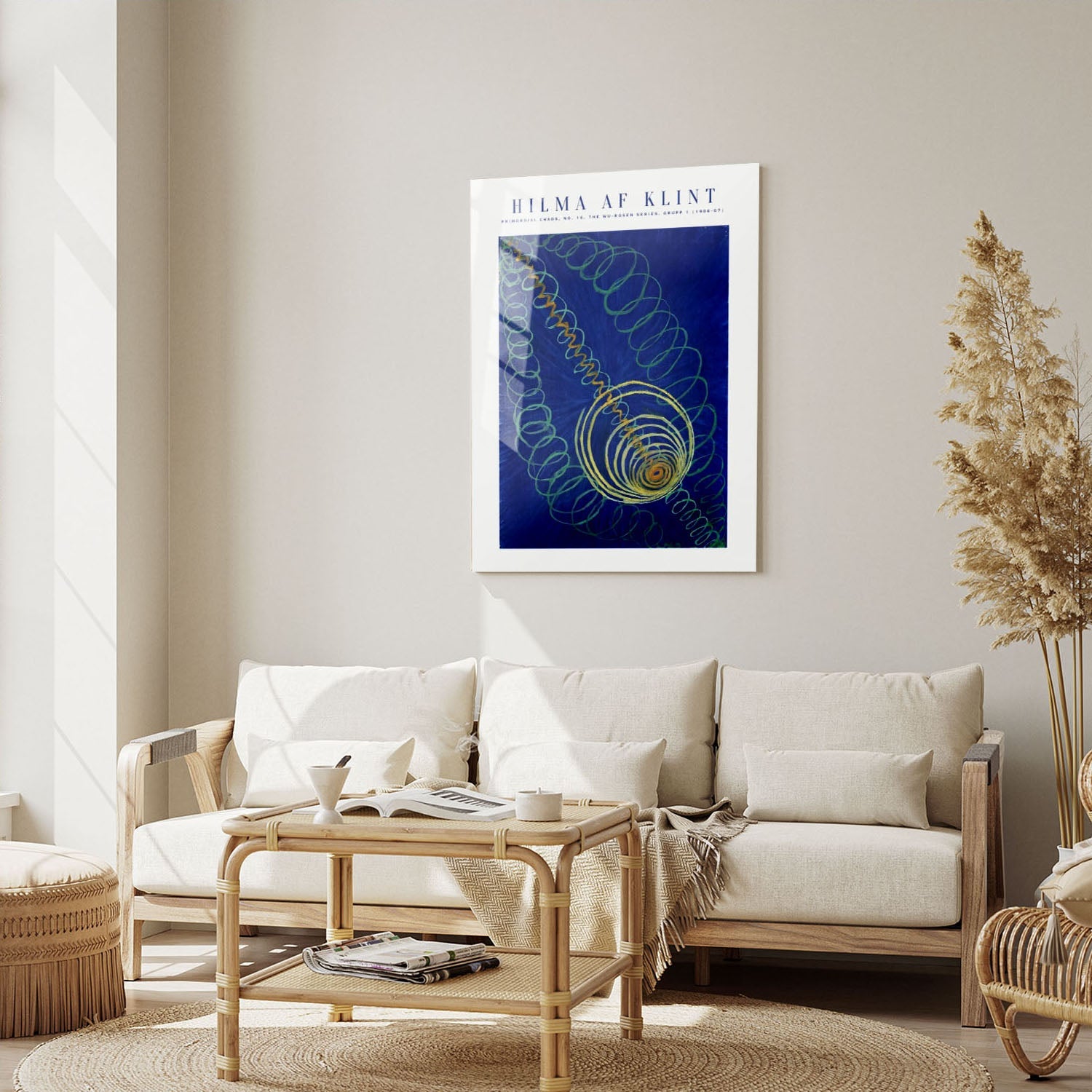 Wes Co Gallery Metal Poster Primordial Chaos No. 16 by Hilma af Klint 5" x 7" Home Goods - Artist Edge to edge Metal Art Print