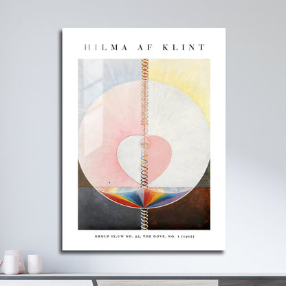 Wes Co Gallery Metal Poster The Dove No. 25 by Hilma af Klint 11" x 17" Home Goods - Artist Edge to edge Metal Art Print