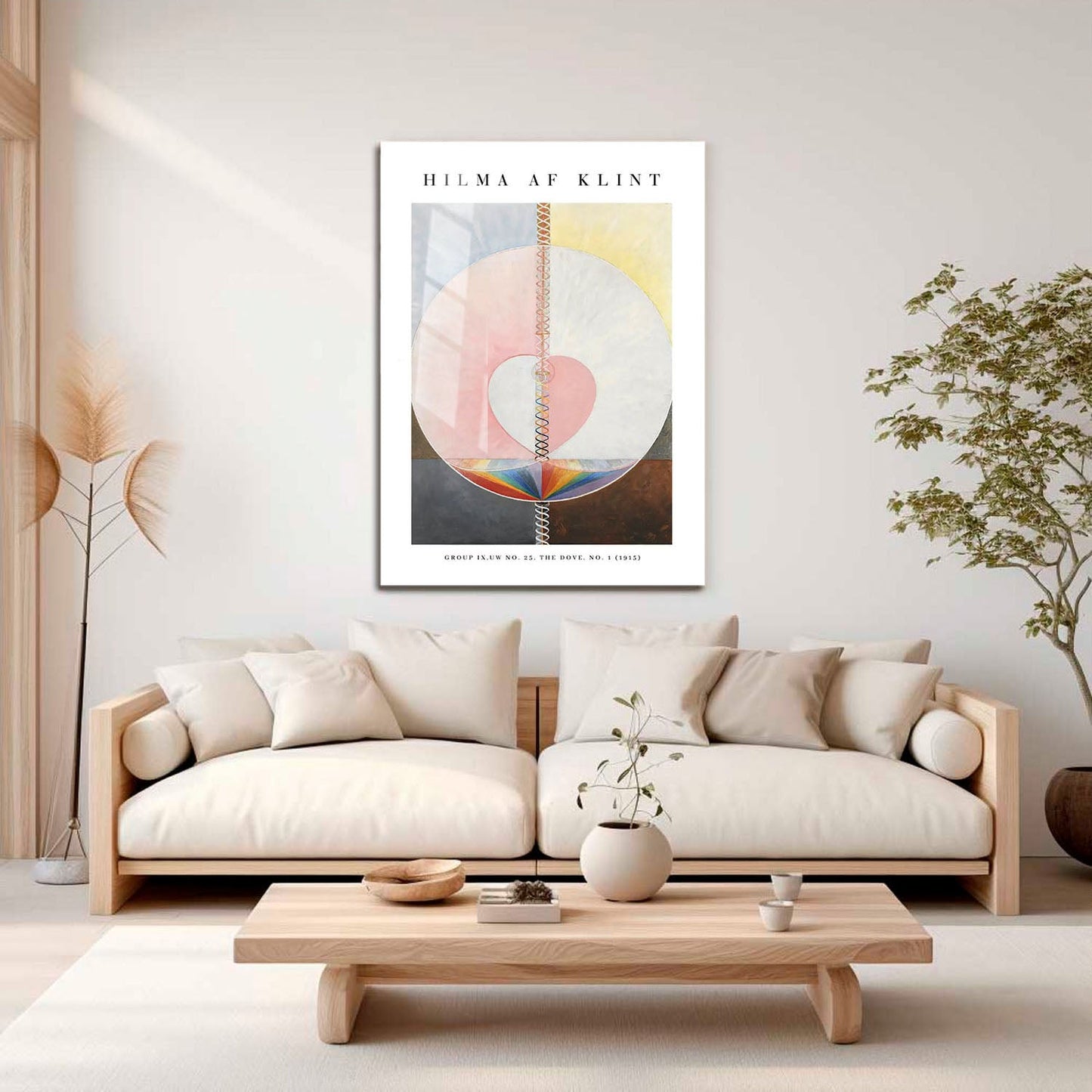 Wes Co Gallery Metal Poster The Dove No. 25 by Hilma af Klint 16" x 24" Home Goods - Artist Edge to edge Metal Art Print