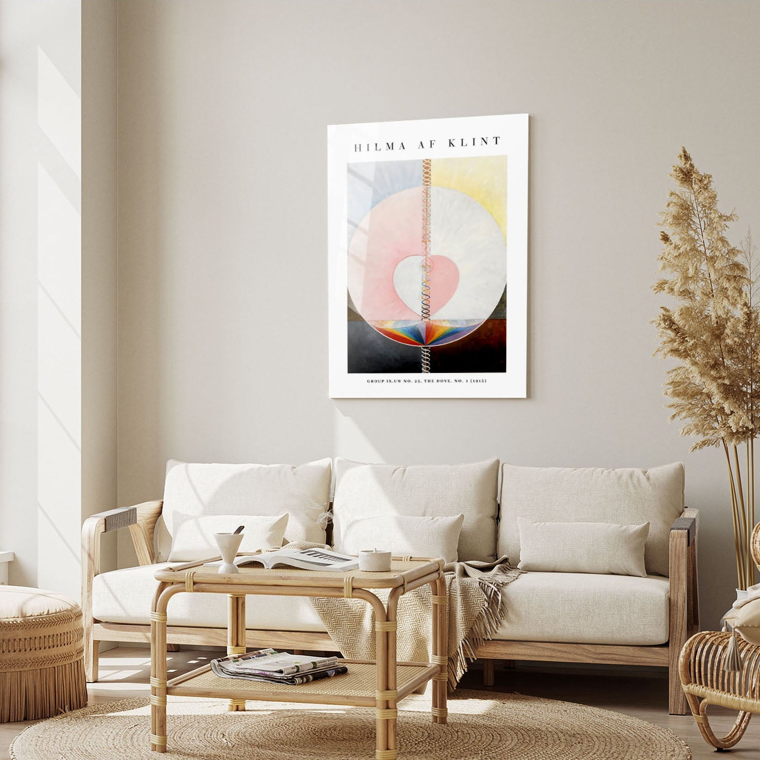 Wes Co Gallery Metal Poster The Dove No. 25 by Hilma af Klint 5" x 7" Home Goods - Artist Edge to edge Metal Art Print