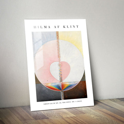 Wes Co Gallery Metal Poster The Dove No. 25 by Hilma af Klint 11" x 14" Home Goods - Artist Edge to edge Metal Art Print