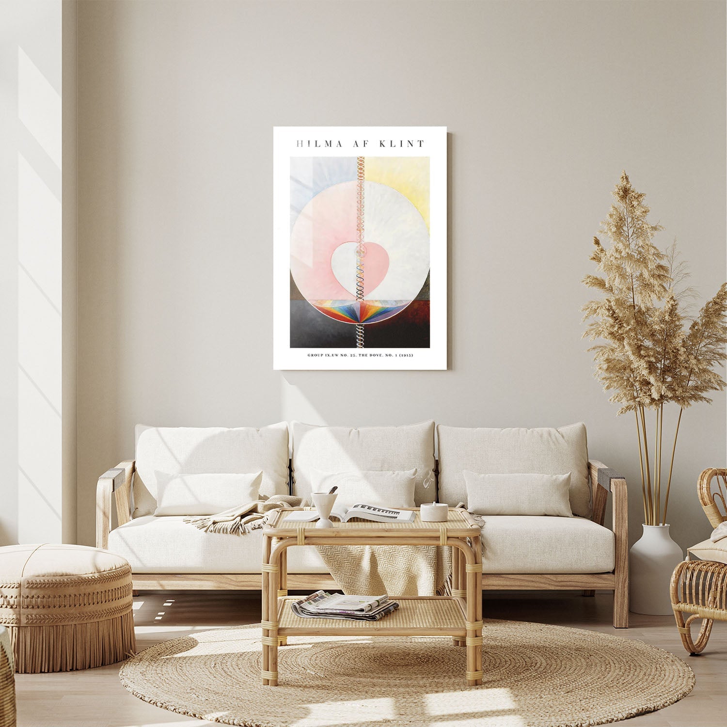 Wes Co Gallery Metal Poster The Dove No. 25 by Hilma af Klint 11" x 14" Home Goods - Artist Edge to edge Metal Art Print