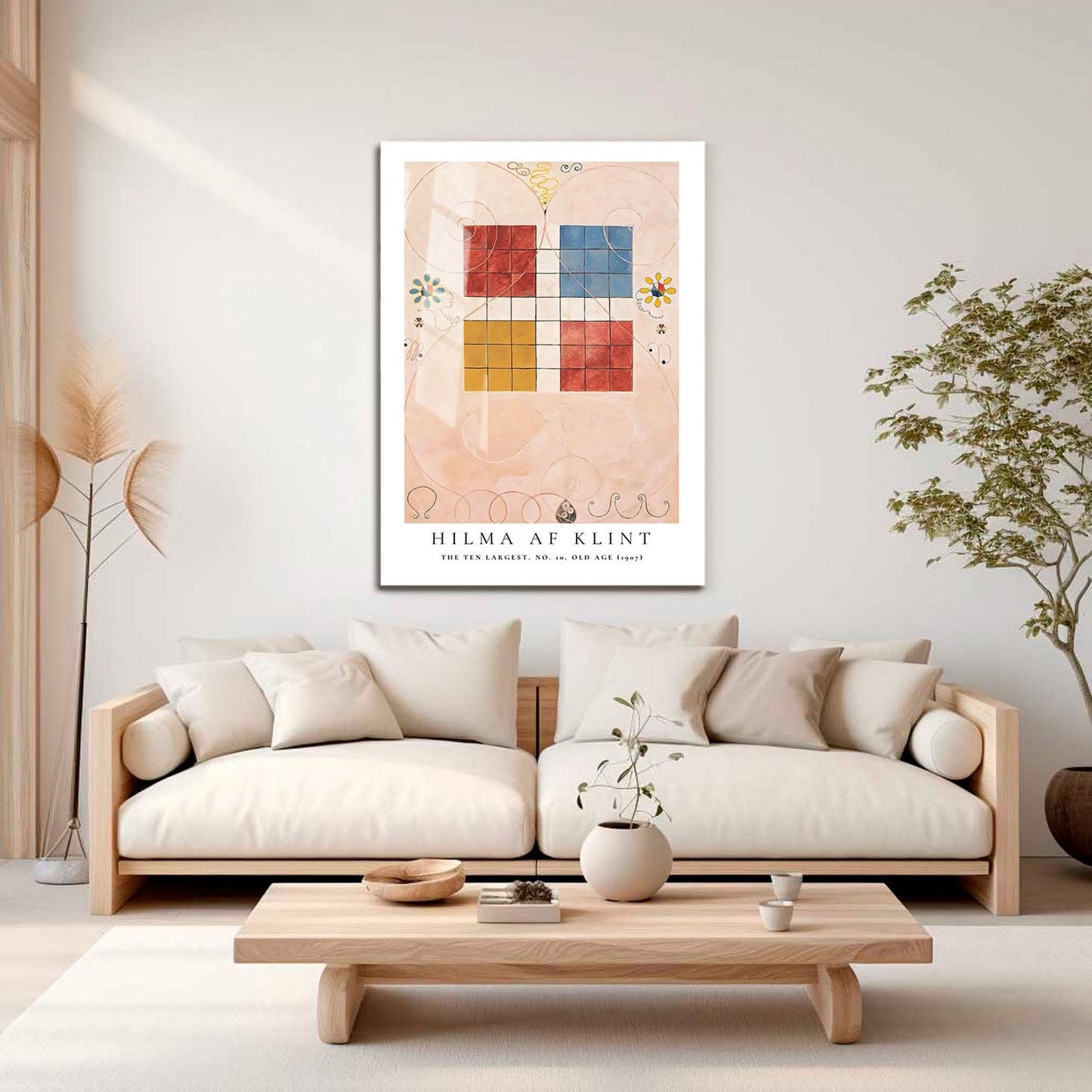 Wes Co Gallery Metal Poster The Ten Largest No. 10 Old Age by Hilma af Klint 16" x 24" Home Goods - Artist Edge to edge Metal Art Print