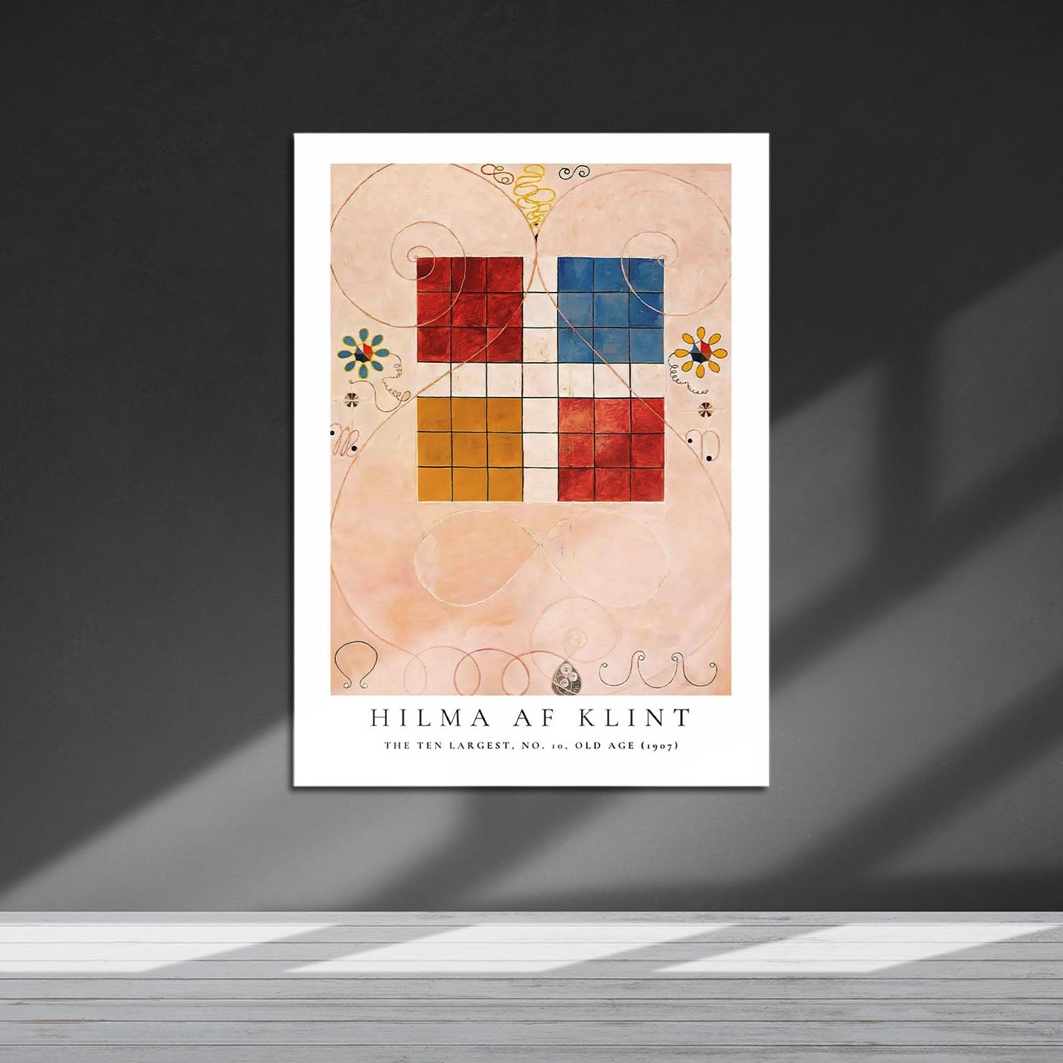 Wes Co Gallery Metal Poster The Ten Largest No. 10 Old Age by Hilma af Klint 16" x 24" Home Goods - Artist Edge to edge Metal Art Print