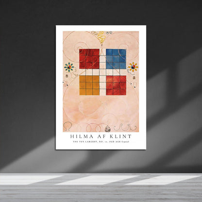Wes Co Gallery Metal Poster The Ten Largest No. 10 Old Age by Hilma af Klint 16" x 24" Home Goods - Artist Edge to edge Metal Art Print
