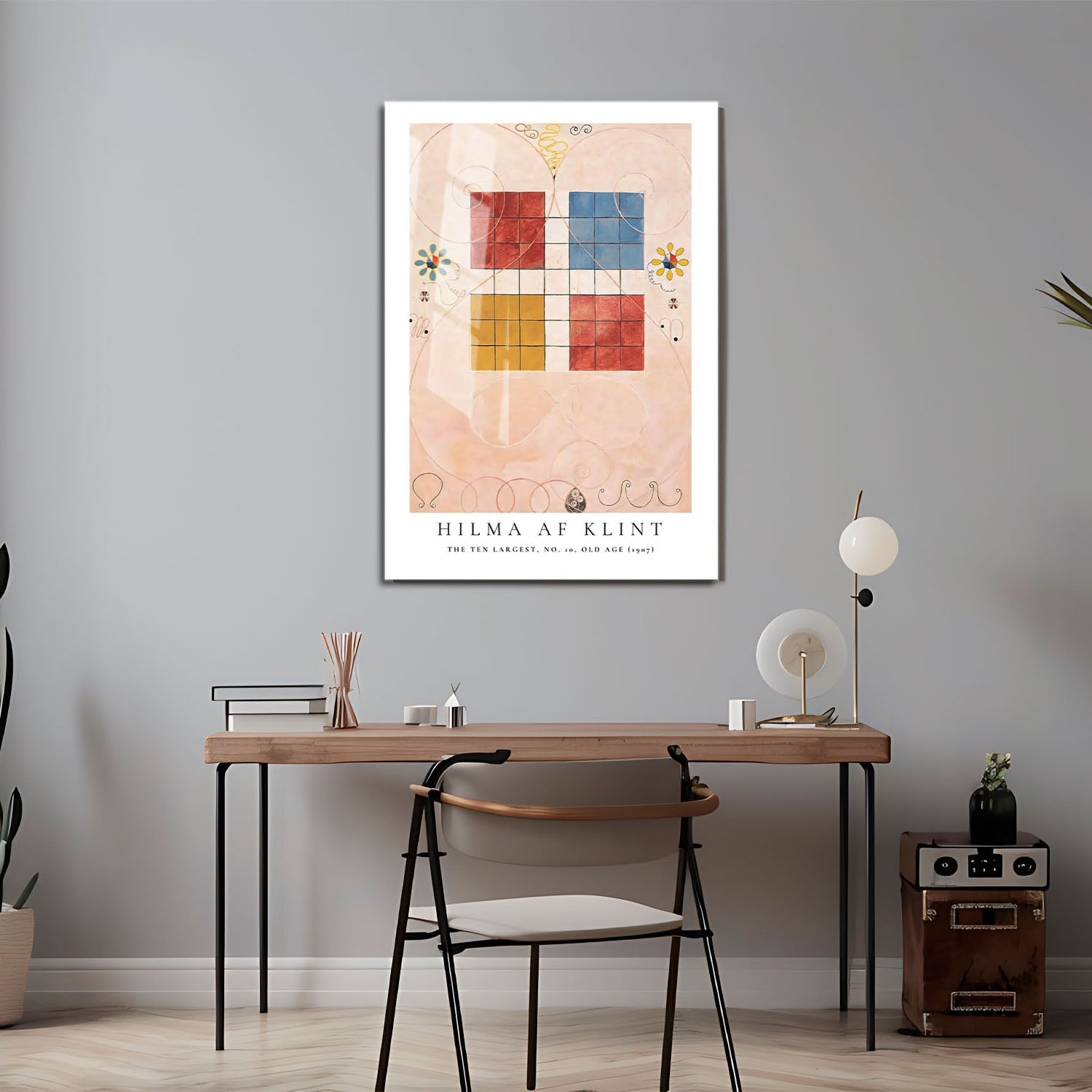 Wes Co Gallery Metal Poster The Ten Largest No. 10 Old Age by Hilma af Klint 24" x 36" Home Goods - Artist Edge to edge Metal Art Print