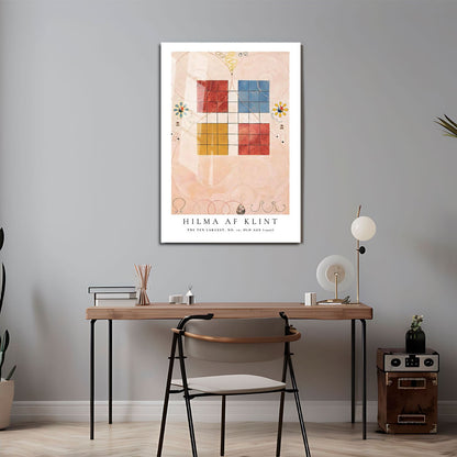 Wes Co Gallery Metal Poster The Ten Largest No. 10 Old Age by Hilma af Klint 24" x 36" Home Goods - Artist Edge to edge Metal Art Print