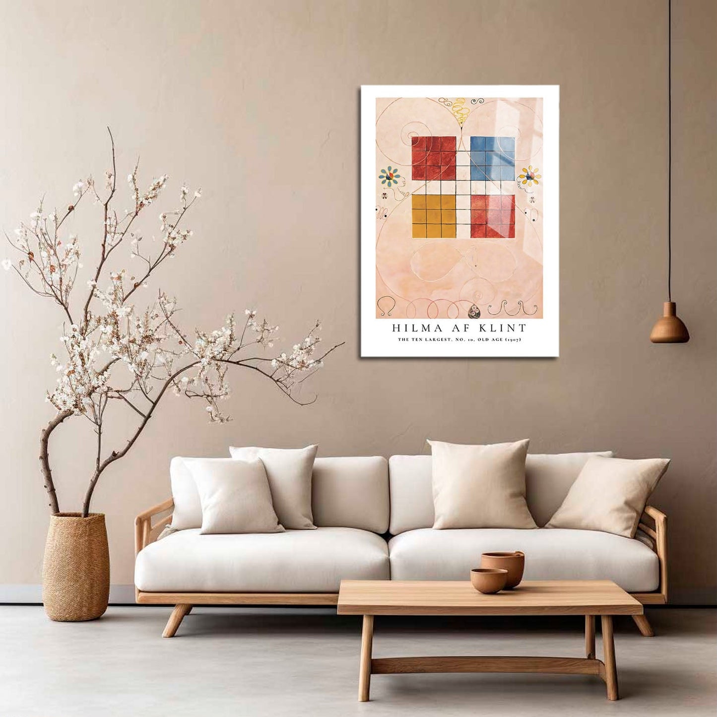 Wes Co Gallery Metal Poster The Ten Largest No. 10 Old Age by Hilma af Klint 5" x 7" Home Goods - Artist Edge to edge Metal Art Print