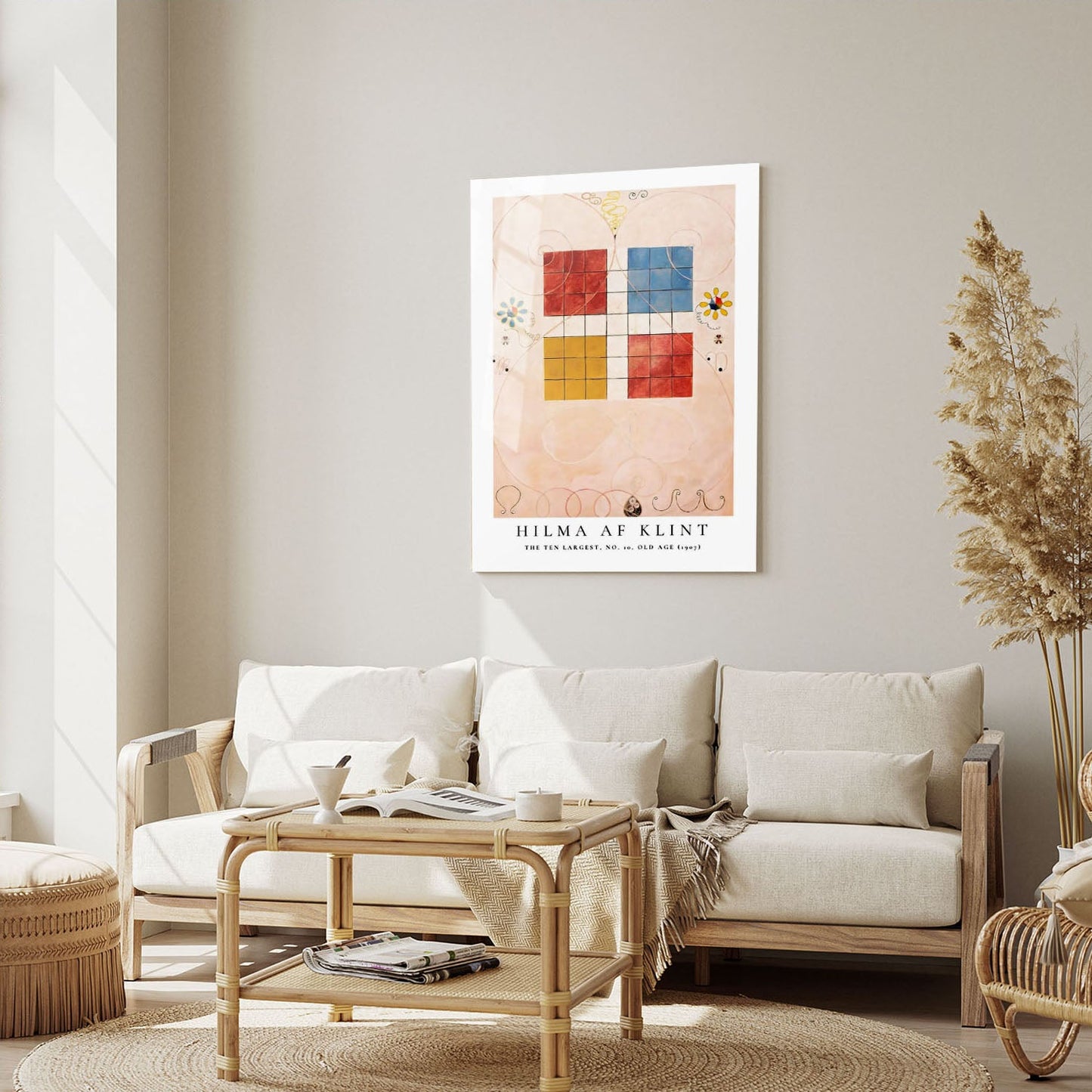 Wes Co Gallery Metal Poster The Ten Largest No. 10 Old Age by Hilma af Klint 5" x 7" Home Goods - Artist Edge to edge Metal Art Print